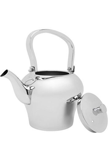 cc bin shihon Premium Stainless Steel Teapot Silver Color Heat Insulated Hospitality Use 2.0L Capacity