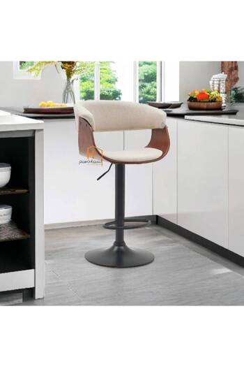 Al Saada Home Bar Chair - 95 x 50 x 50 cm - Beige