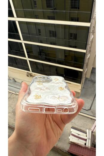Rivor Realme C75 Uyumlu Kılıf Kamera Korumalı Kelebek Ve Çiçek Kabartmalı Premium Kapak