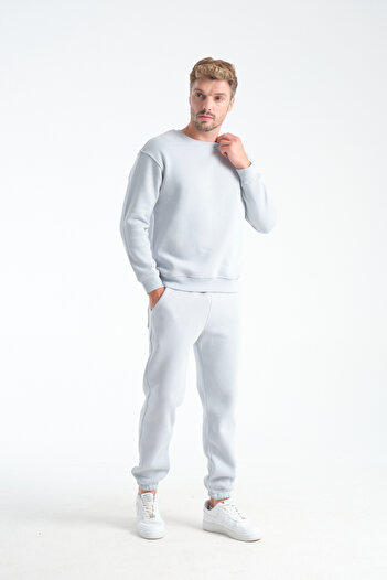kaphone 10 Men's Pamulu 3 Thread Inside Fleece 0 Collar Tracksuit Set