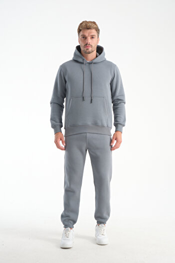 kaphone 10 Men's Pamulu 3 Thread Fleece Hooded Tracksuit Set