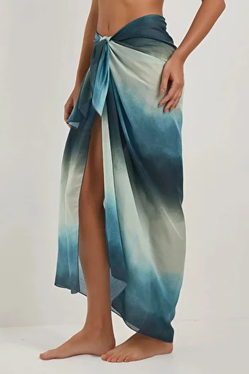 Hiccup Patterned Maxi Pareo