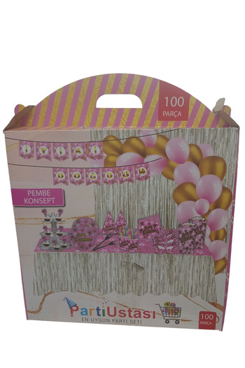 VZN Pink Concept Party Set 100 Pieces Pink Birth Set Hospital Ornament