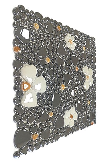 MozaiKristaL Hobi ve Sanatsal Çalışmalar için Çiçek Desenli 31,5x31,5cm. Cam Mozaik ( 5 File Karo=0,5 m2 )
