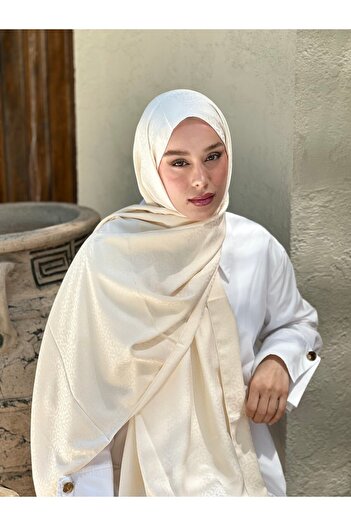 Modakaşmir Silky Jacquard Series Path Pattern Shawl