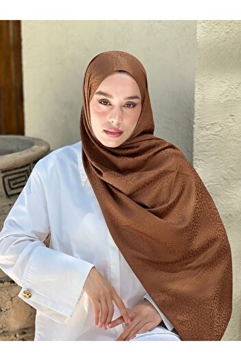 Modakaşmir Silky Jacquard Series Path Pattern Shawl