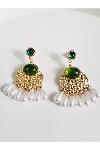 DEVİ fashion Vintage Pearl Earrings 5 cm