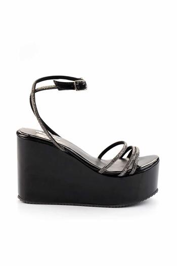 Bambi Black Platinum Women's Sandals K05534008108