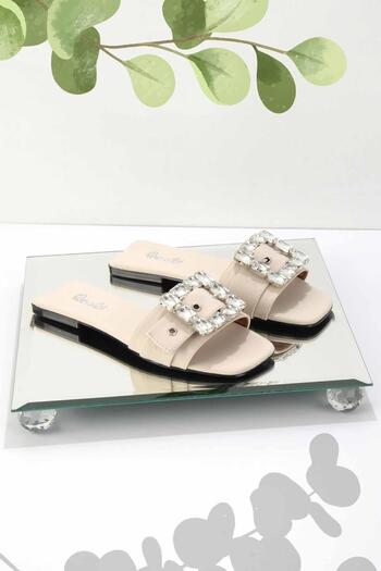 Bambi Matte Beige Women's Slippers K04140016038