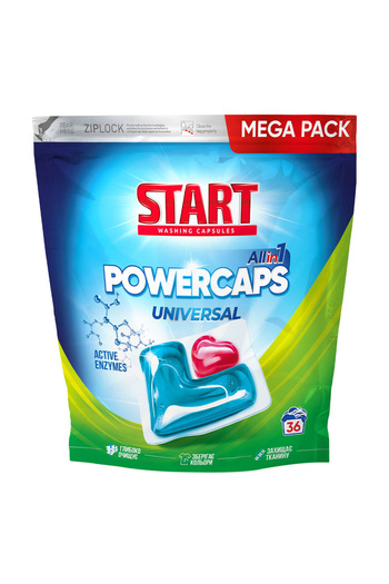 start Universal laundry detergent capsules 36pcs