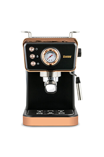 Zass Espresso machine ZEM 20, 20 bar, 1.5 liters, 1350 W, Black / Rose Gold