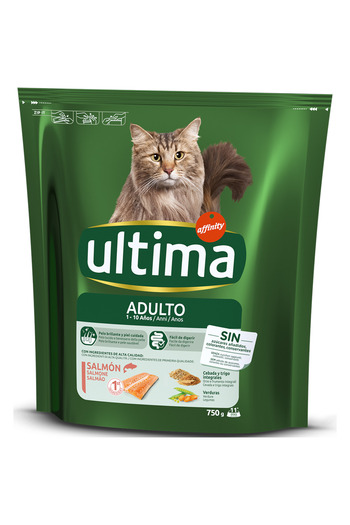 ULTIMA Ultima dry cat food, Salmon, 750 g