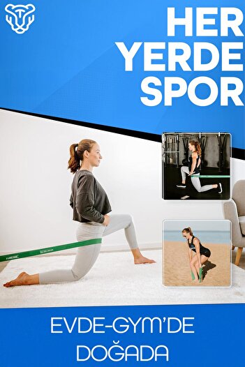 Telvesse 8li GİGA SET 25+35+45 KG + 5Li Pilates Direnç Bandı Barfiks Lastiği Loop Band Mavi Ton