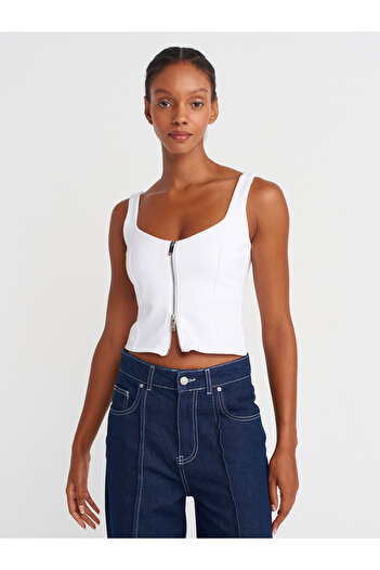 Dilvin 31978 Zippered Ball-White