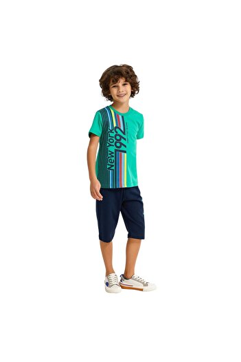 Rolypoly Kiwi Green Boy Capri Suit