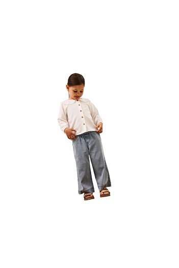 name ıt Kız Çocuk Kot Pantolon Geniş 13227072