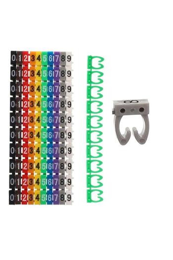 Powermaster 0-9 Digital Coded Color Cable Marker 2.5mm (Pack of 100)