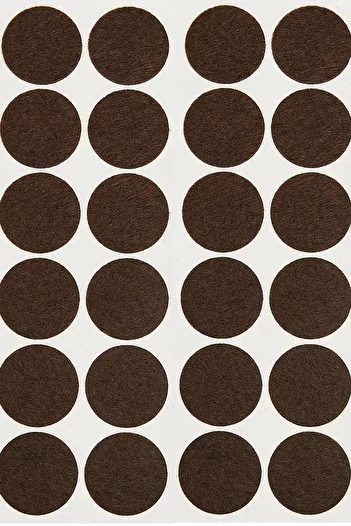 TREND KULP 24 mm Adhesive Furniture Leg Felt Floor Protector Table Chair Hardwood Protection Pad (Pack of 66)