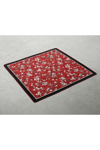 Levidor Floral Pattern Sparkling Crystal Scarf