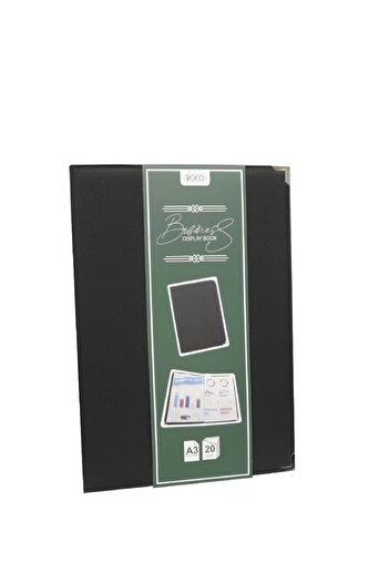 Roco A3 Display Book Folder with 20 Clear Pockets – Professional Document Organizer