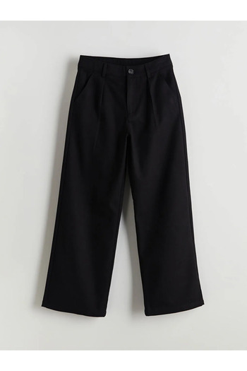 LC Waikiki Lcw kids black wideleg pleated girls pants