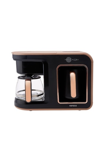 Karaca Hatir Plus 2in 1 Turkish and Filter Coffee Machine Rosie Brown