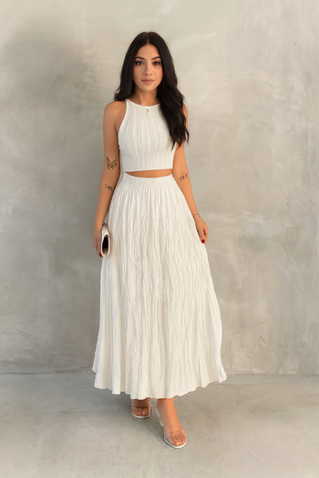 vikitekno Kraş Skirt Elastic Waist Standard Size 38/44 Size Compatible