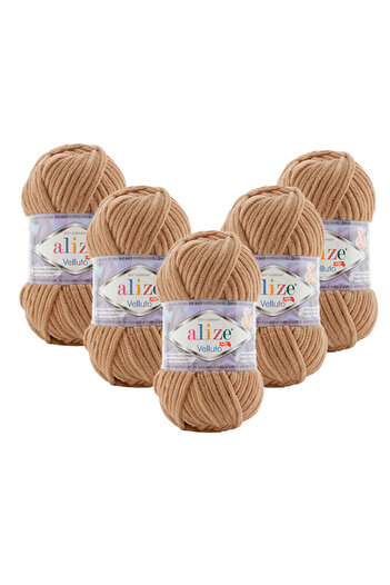 Alize 5 τεμάχια Velluto Velvet Hand Knitting Thread 199