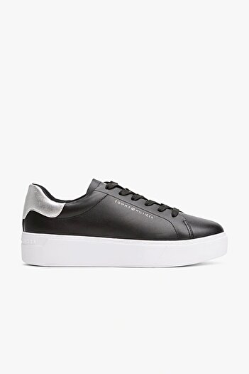 Tommy Hilfiger Dámské klasické černé tenisky na platformě Court Style FW0FW08756BDS