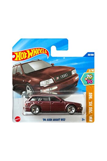 HOT WHEELS Masinuta Metalica Hot Wheels, '84 Audi Avant RS2, 1:64, Maro