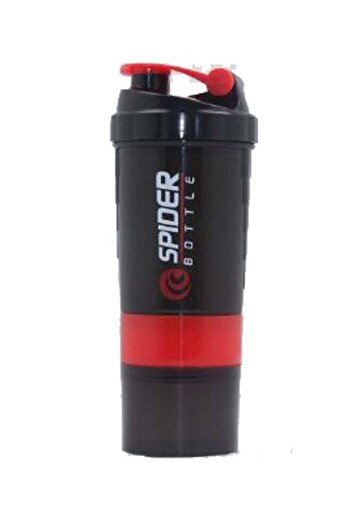 Unspecified Spider bottle for mixing protein powder, designed for fitness enthusiasts