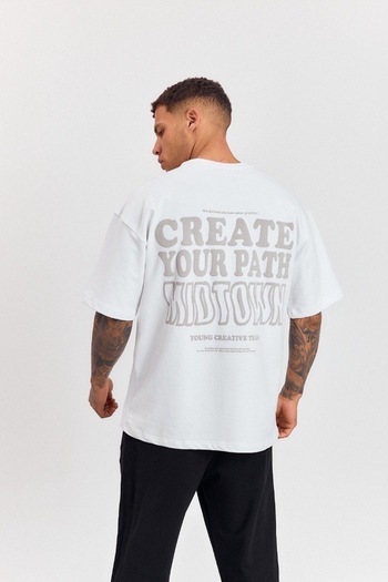 İLKCET MODA Create Printed Oversize Unisex Tshirt