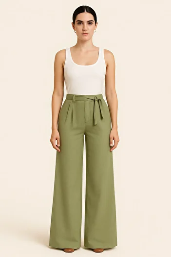 Machetta Women's Palazzo Pants Relaxed Fit