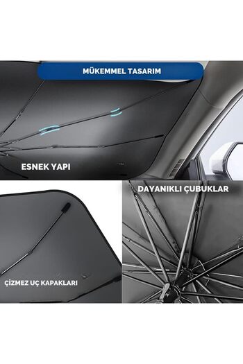 ZERO LAND Umbrelă auto compatibilă ZENGEZUR pentru Fiat Fiorino, Citroen Berlingo, Renault Kangoo, Ford Courier, VW Caddy