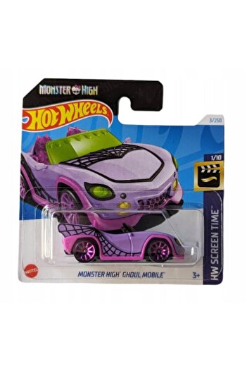 HOT WHEELS Masinuta metalica Hot Wheels, Monster High Ghoul Mobile - Screen Time 2024, 1:64