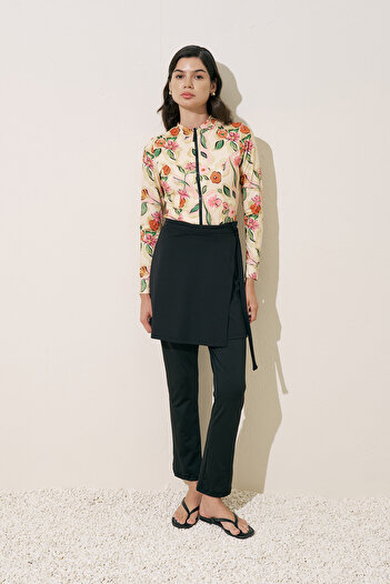 Manuka Anvelope Covered Mayo Skirt Black