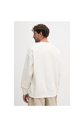 Calvin Klein Erkek Regular Fit Bisiklet Yaka Nakış Logolu Sweatshirt - Lacivert