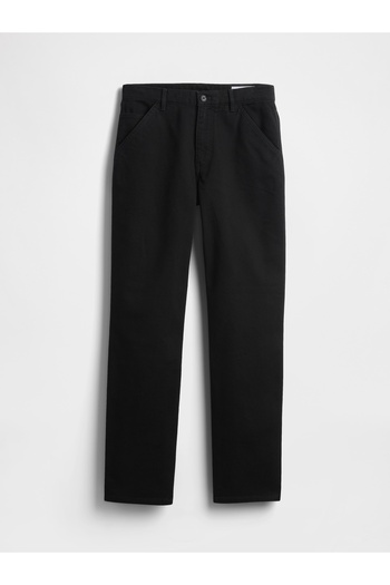 GAP Erkek Siyah Rahat Utility Kaki Pantolonları