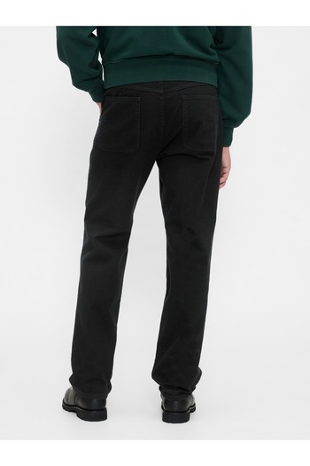 GAP Erkek Siyah Rahat Utility Kaki Pantolonları