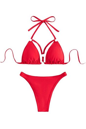Mixbo - Brazilian Two-Piece Swimwear, Pink on Fire, Size L