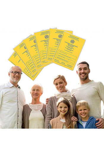 BINXWA Set of 6 covers with 16 stickers for certificate, PVC, transparent, 200 x 137 mm