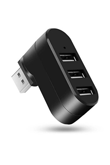 Timebox External USB Hub 3 in 1, 180 Degree Rotatable, 3 Port Adapter, USB 3.0, Splitter, Compatible Laptop,