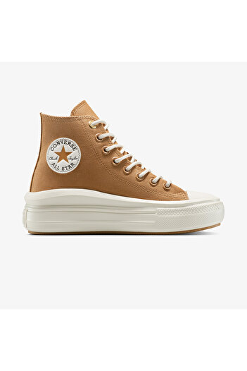 Converse Γυναικεία καφέ αθλητικά παπούτσια Chuck Taylor All Star Move Platform
