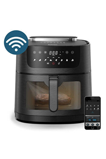 ROHNSON Friteuza cu aer cald R2858 SmartChef XL 2, 8 litri, 8 programe, 1800 W, Negru