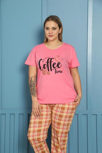 Celira Women's 100% cotton short sleeve plus size pajama set