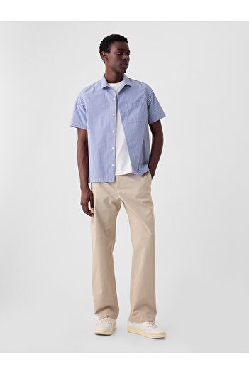 GAP Erkek Krem Modern '90s Loose Kaki Pantolon