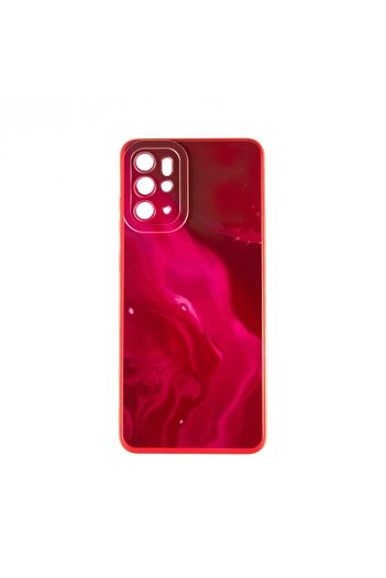 OEM Soft Waves Collection Back Cover Compatible with Samsung Galaxy S20 Plus - Red