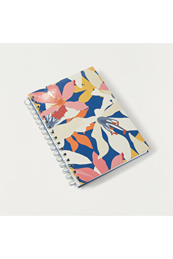 GLOO Tropical Print Spiral Bound Ruled A5 Notebook