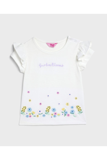 R&B Embroidered Top and Short Set with Headband