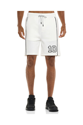 R&B Printed Shorts with Drawstring Waist